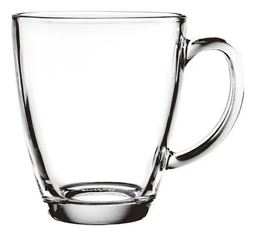 Taza Mug Redonda Vidrio Blinkmax 365 Ml
